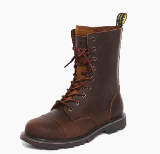 Men's Outdoor Motorcycle Riding High Barrel Boots
