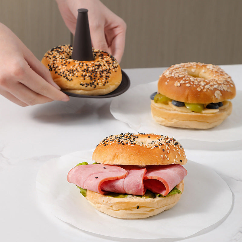 Kitchel Baking Tool 6-piece Bread Bagel Donut Silicone Mold