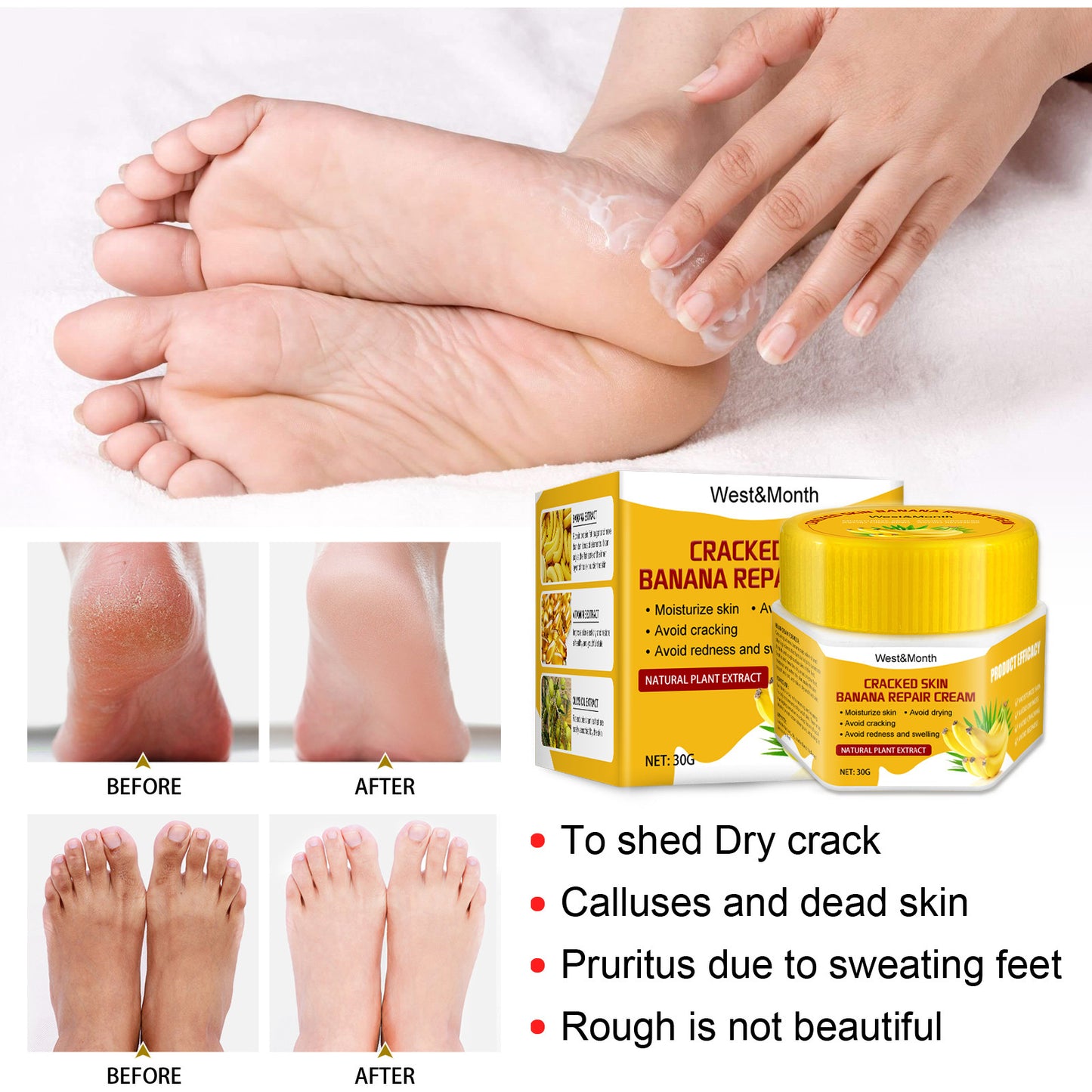 Banana Foot Repair Cream Chapped Moisturizing Care