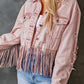 Women's Retro Cowboy Denim Tassel Jacket