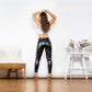 Women's Body Sculpting Shascullfites Melody Shaped hip-lifting warm leggings vegan leather leggings booty lifting