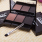 3 color eyebrow powder
