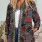 Vintage Ethnic Ladies Print Long Sleeve Jacket
