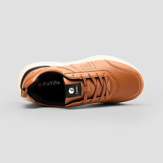 Men's FitVille Men's BriskWalk Deluxe Lace-up Business Casual Sneaker