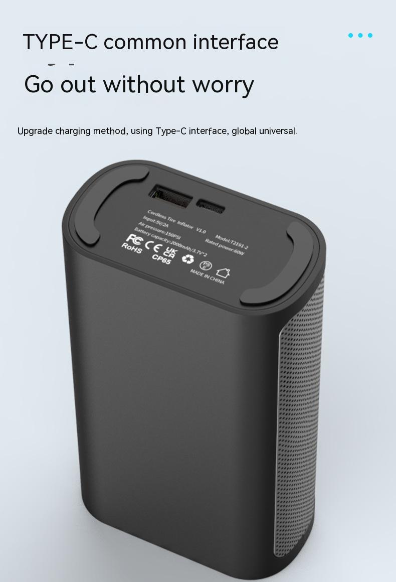 Car Wireless Digital Display Air Pump Multi-function Intelligent Handheld Tire Pump