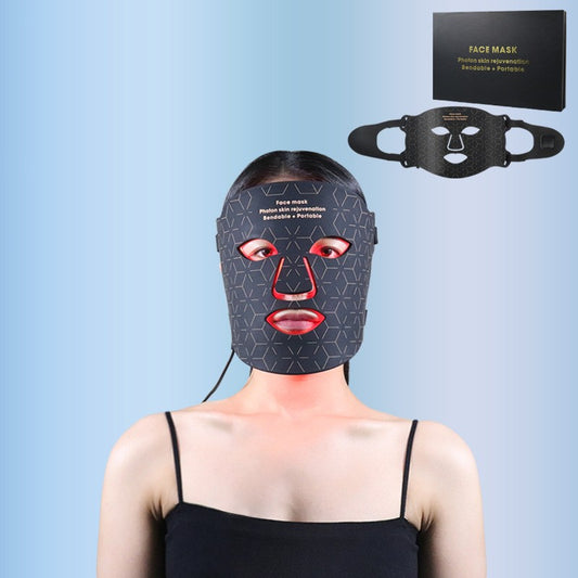 COMPARE TO OMNILUX Led Silicone Mask Instrument Photon Rejuvenation Large Row Lamp 7 Color Red Blue Spectrometer