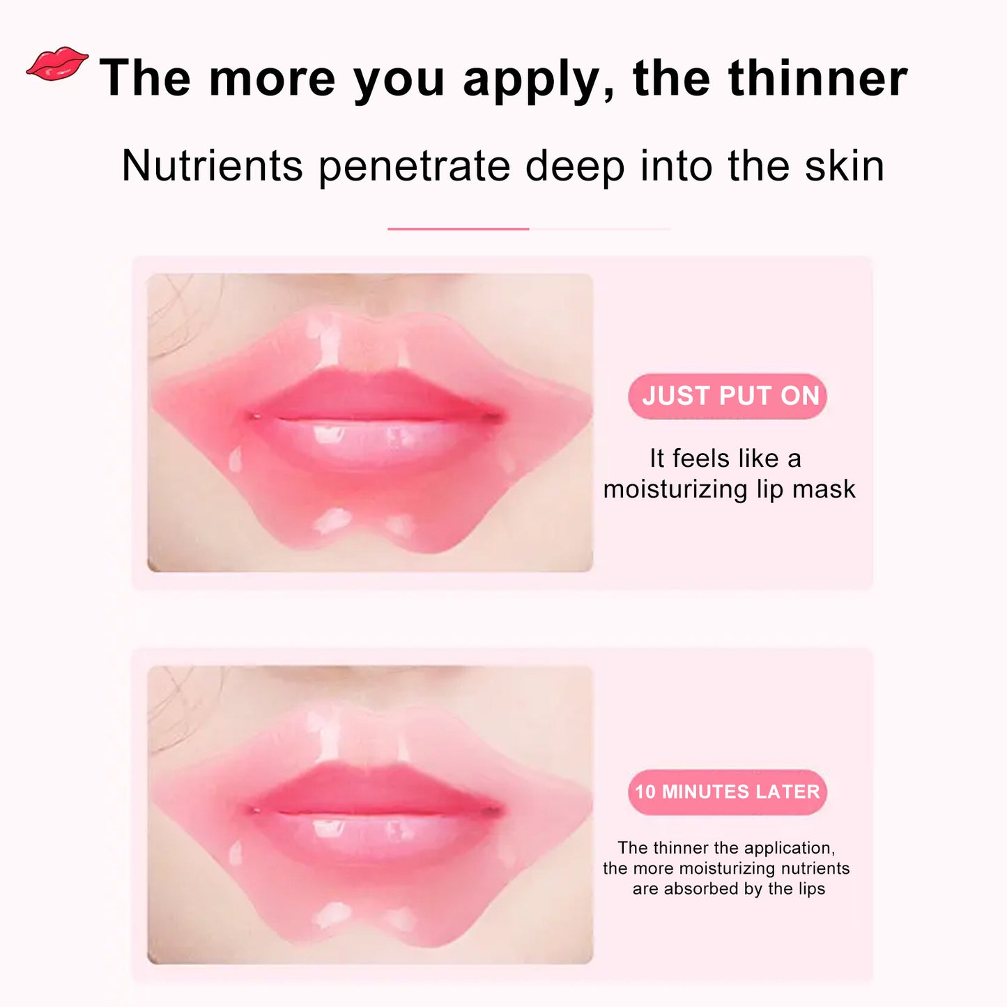 Cherry Crystal Lip Balm Fade Lip Lines Hydrating Moisturizing And Nourishing
