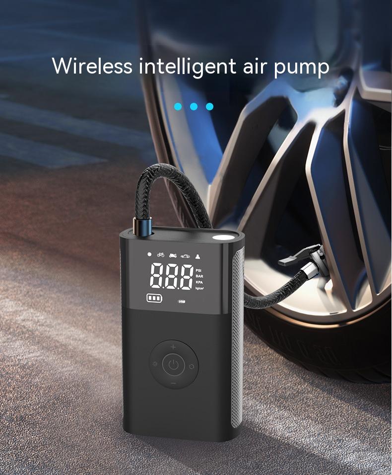 Car Wireless Digital Display Air Pump Multi-function Intelligent Handheld Tire Pump