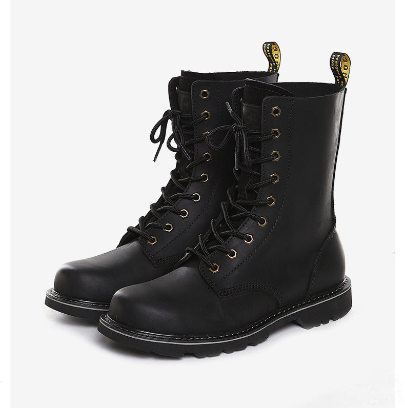 Men's Outdoor Motorcycle Riding High Barrel Boots