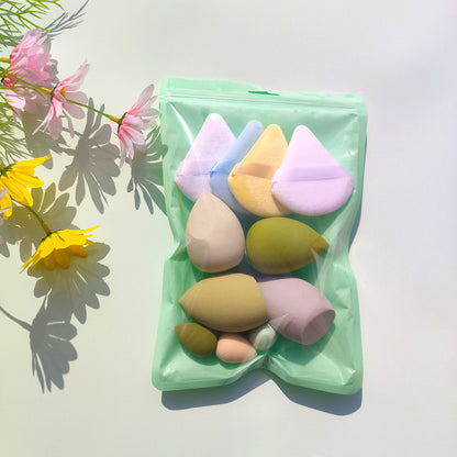 Macaron Bag Dopamine Cosmetic Egg Flocking Powder Puff