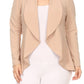 Women's Plus Casual Solid Open Front jacket blazer