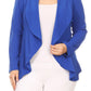 Women's Plus Casual Solid Open Front jacket blazer
