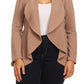 Women's Plus Casual Solid Open Front jacket blazer