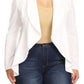 Women's Plus Casual Solid Open Front jacket blazer