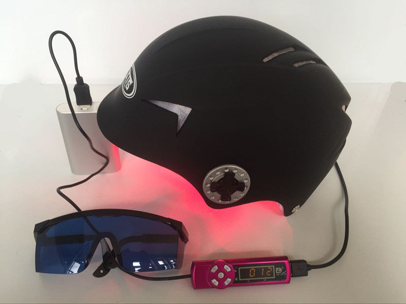 Advanced Treatment System™ Red Light Hair Follicle Stimulation for Hair Loss with Glasses