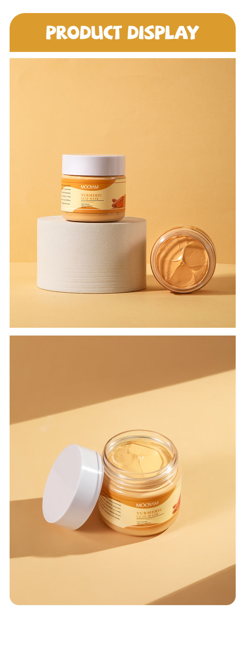 Blackhead Removing Turmeric Clay Mask Cleansing Pores Exfoliating