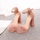 Fur SuedeToe Pumps