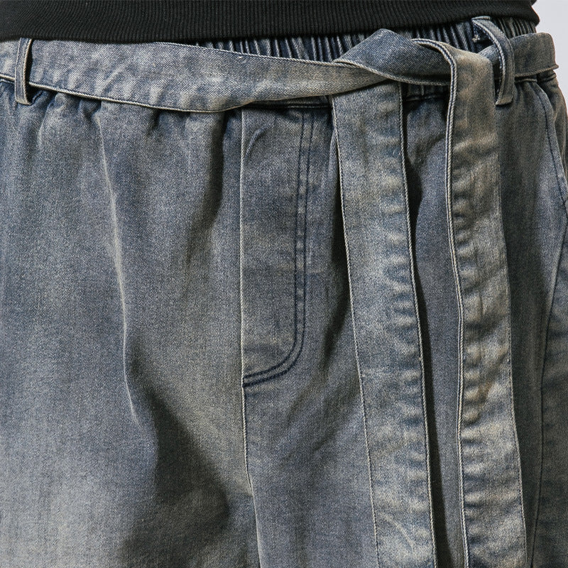 Men's Retro Loose Denim Trousers