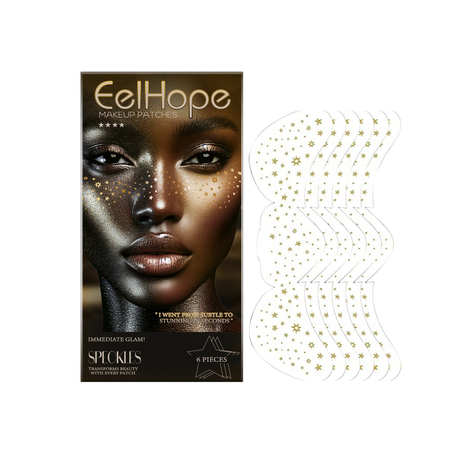 Glitter Spots Tattoo Sticker Face