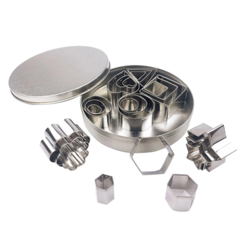 Stainless Steel 24-Piece Biscuit Mold Kitchen Tool
