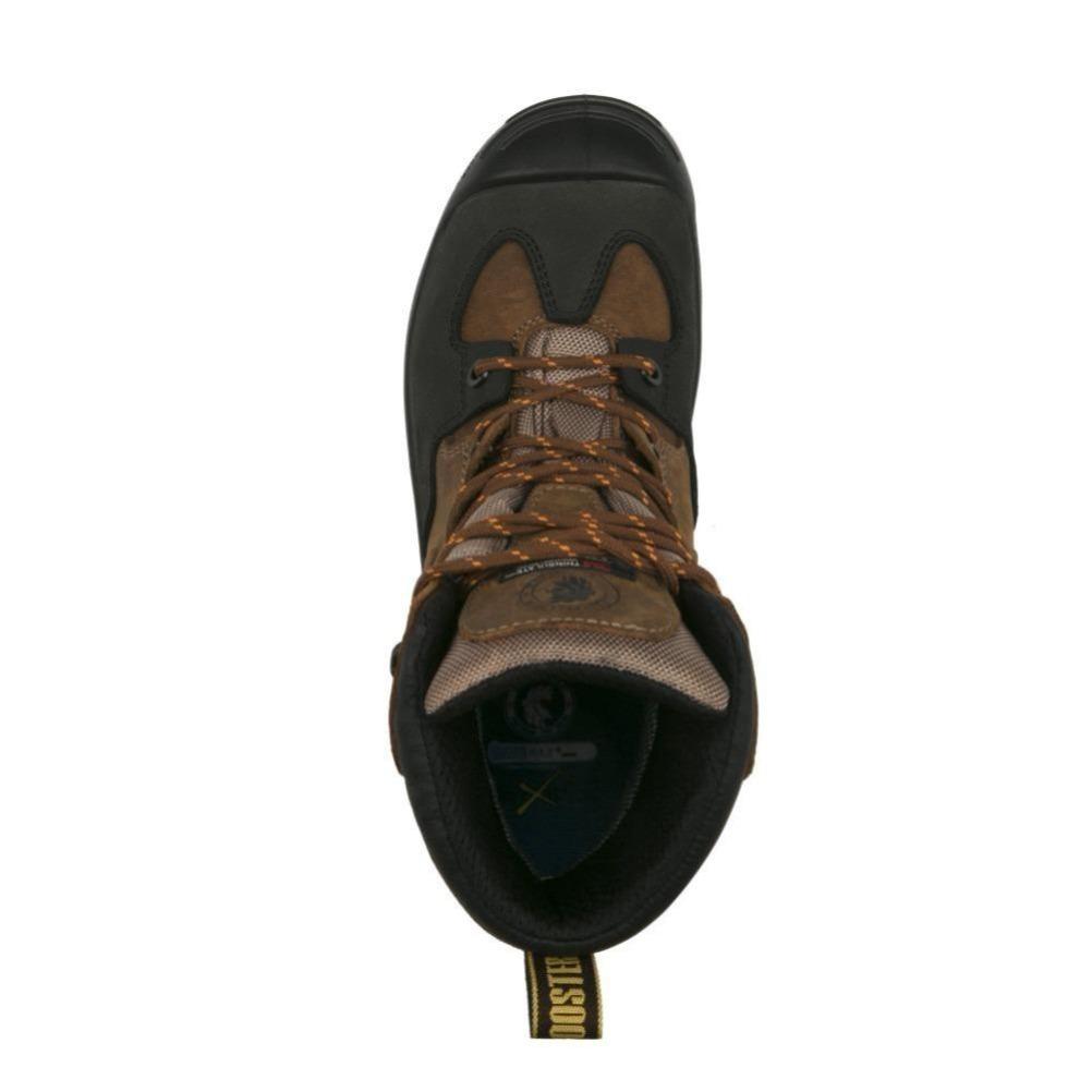 Men's Rockrooster Woodland Brown 6 inch Waterproof Safety Toe Leather Work