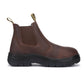 Men's Rockrooster Lumen Brown 6 inch Pull-on Leather Work Boots AK224