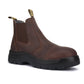 Men's Rockrooster Lumen Brown 6 inch Pull-on Leather Work Boots AK224