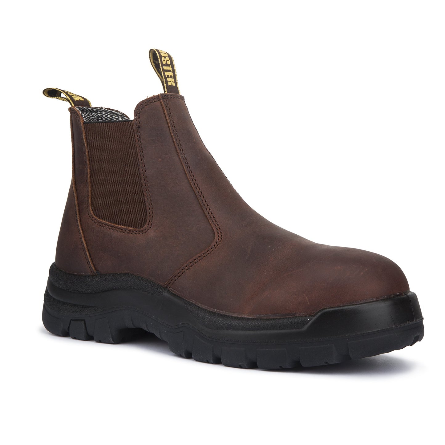 Men's Rockrooster Lumen Brown 6 inch Pull-on Leather Work Boots AK224