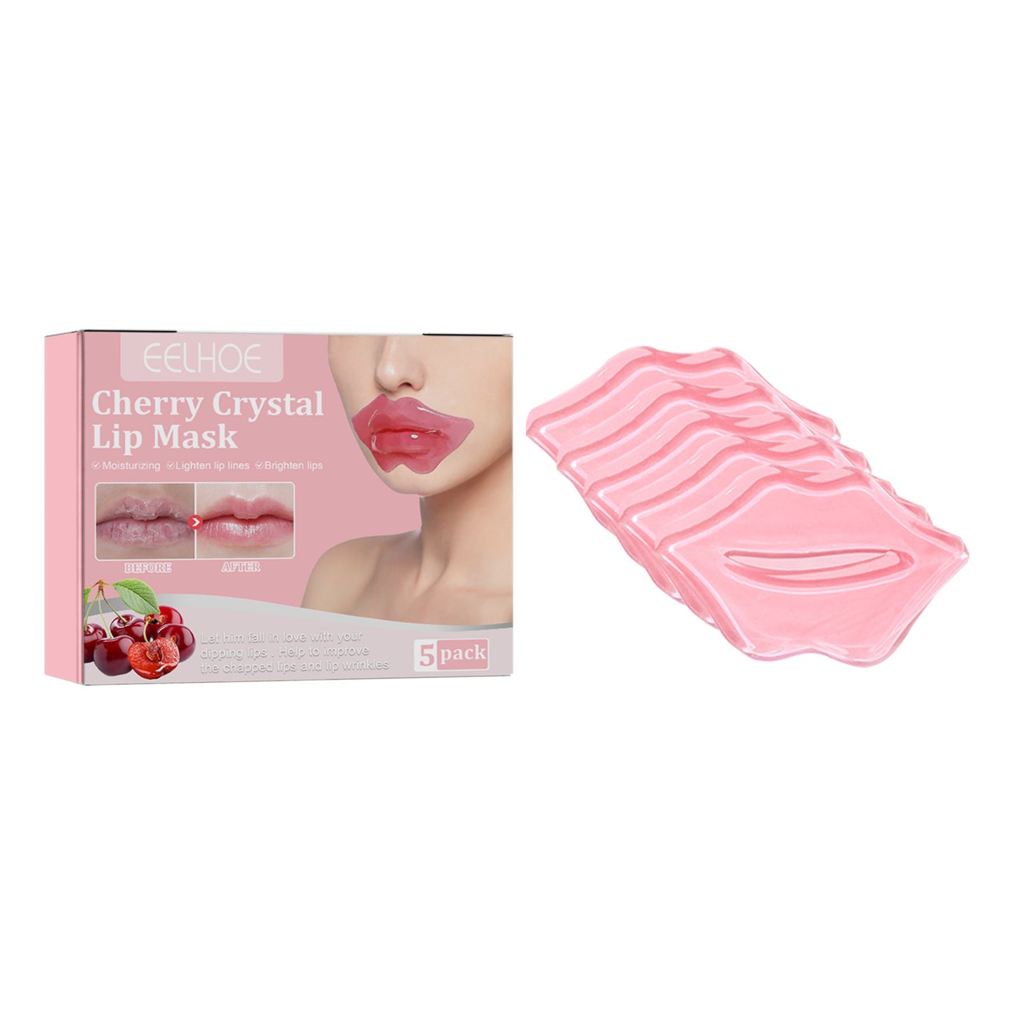 Cherry Crystal Lip Balm Fade Lip Lines Hydrating Moisturizing And Nourishing