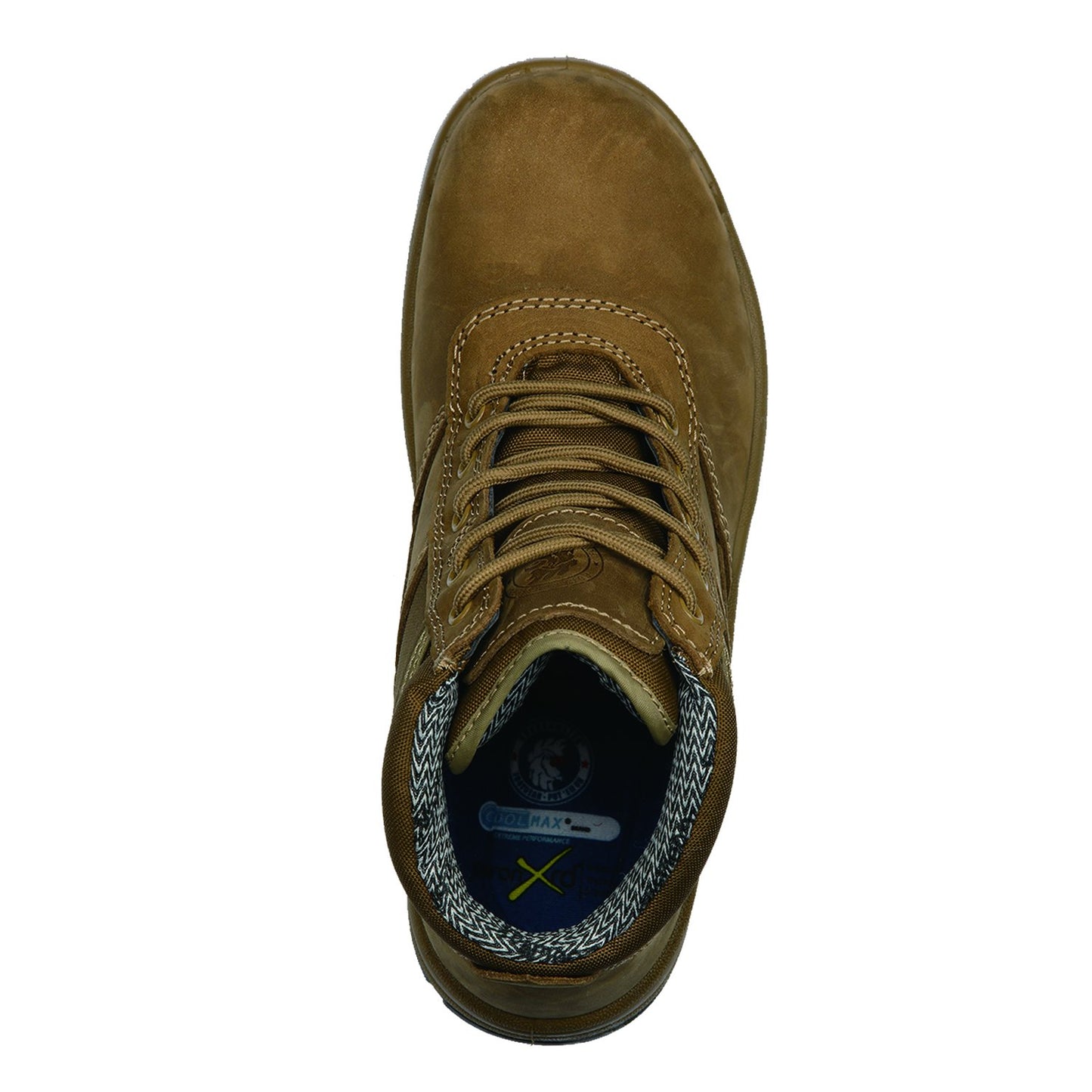 Men's Rockrooster Cortez Brown 6 Inch Steel Toe Leather Work Boots AK250