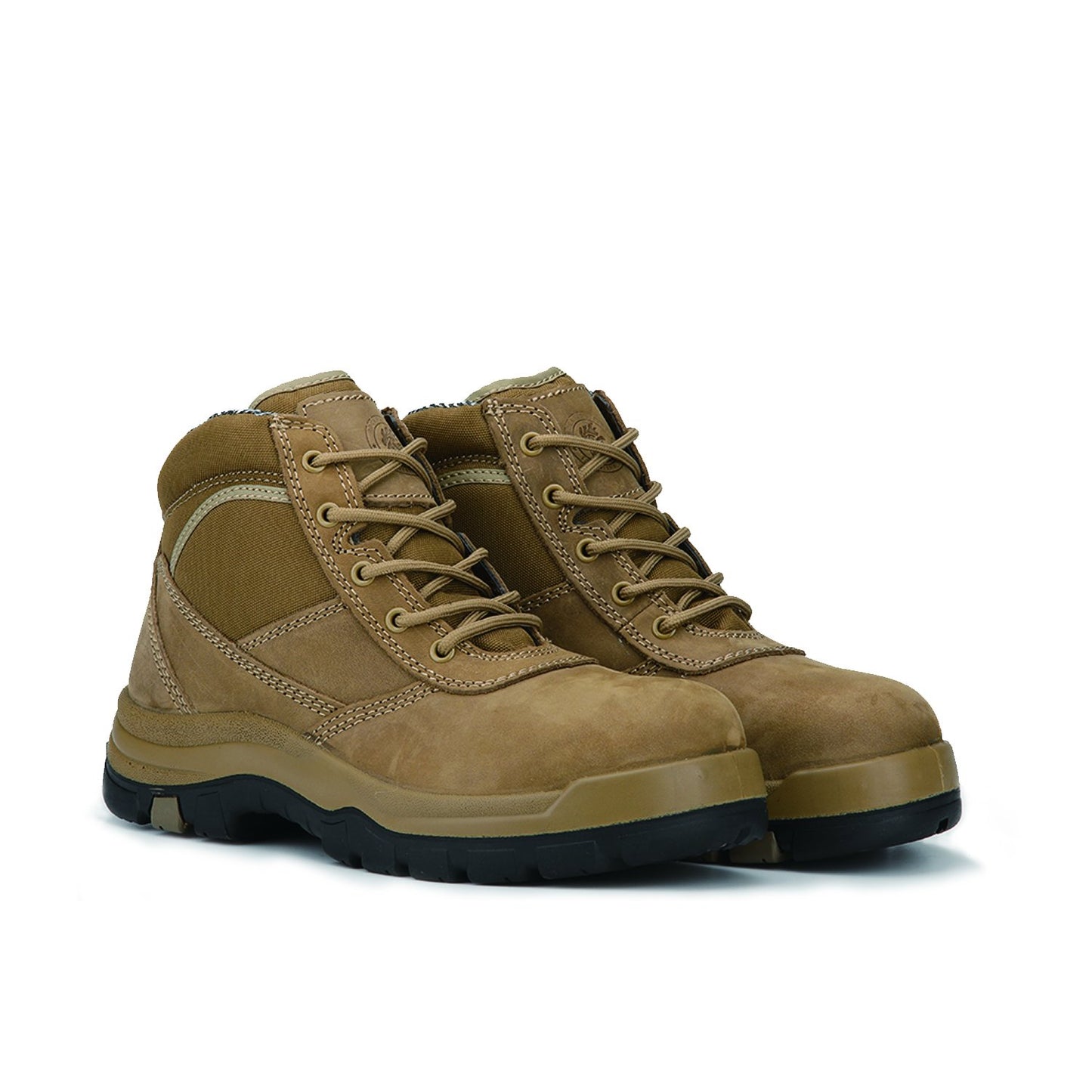 Men's Rockrooster Cortez Brown 6 Inch Steel Toe Leather Work Boots AK250