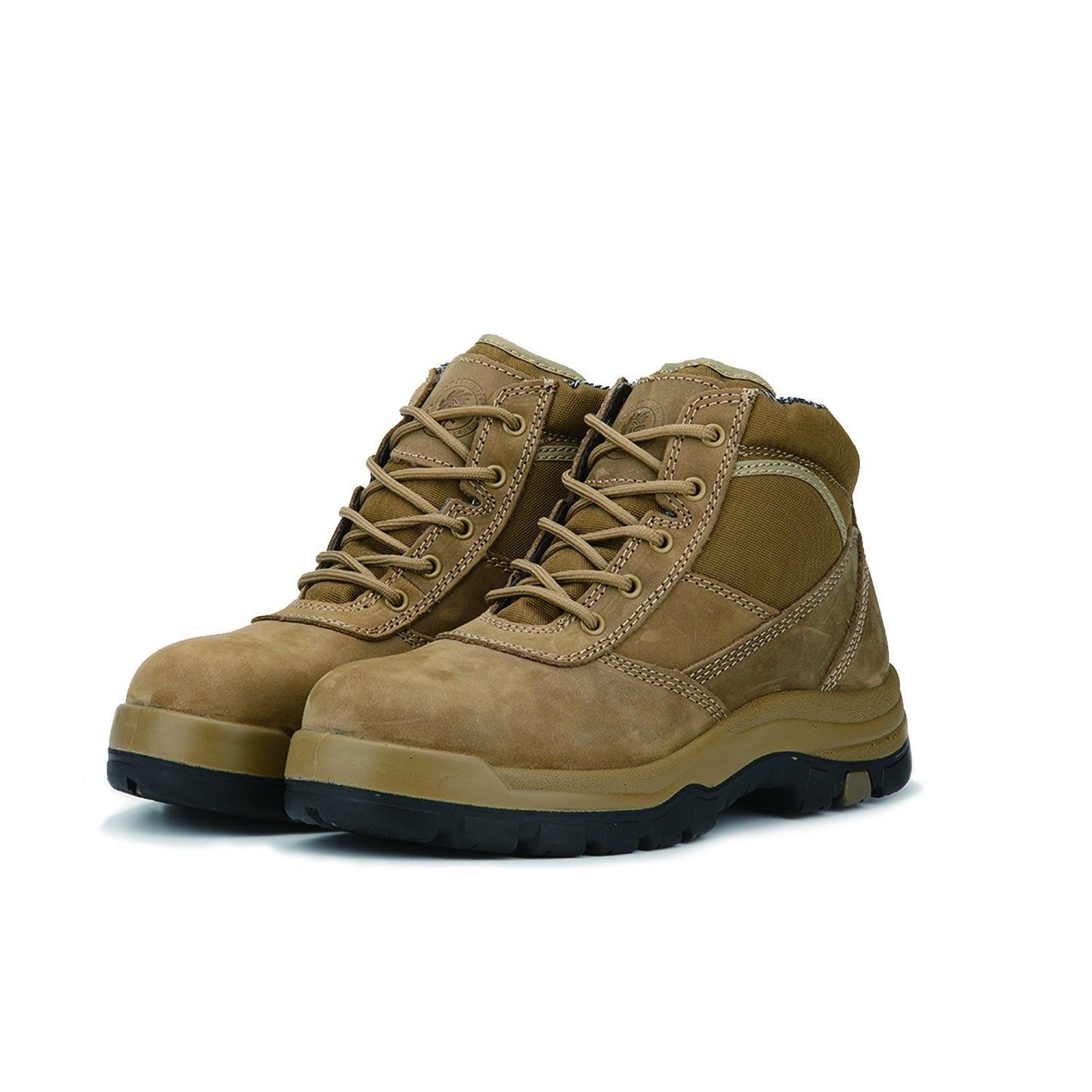 Men's Rockrooster Cortez Brown 6 Inch Steel Toe Leather Work Boots AK250