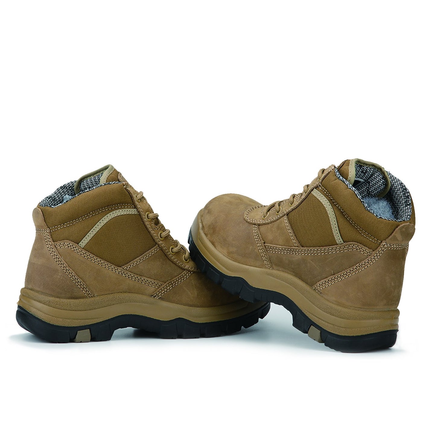 Men's Rockrooster Cortez Brown 6 Inch Steel Toe Leather Work Boots AK250