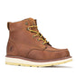 Men's Rockrooster Edgewood Men's 6 inch Brown Soft Toe Wedge Work Boots