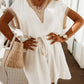 Lace-Up Loose Commuter Dress