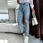 Women's Love Print Jeans