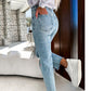 Women's Love Print Jeans