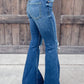 Distressed Washed Cut Pants Blue Skinny Long Ripped Jeans