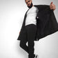 Mens Single Breasted Check Design Overcoat
