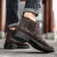 Mens Vegan Leather Angle Boots