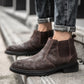 Mens Vegan Leather Angle Boots