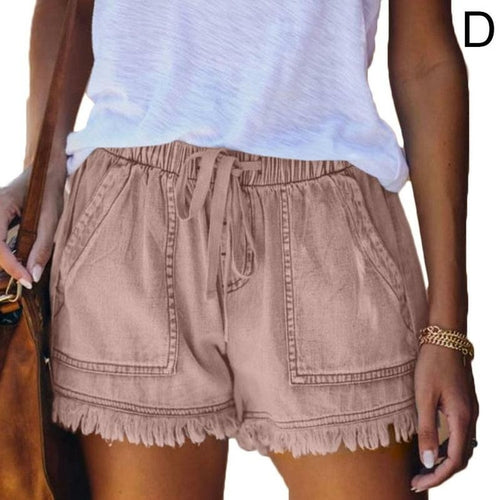 Women's High Waisted Shorts Jeans Plus Size Denim Shorts