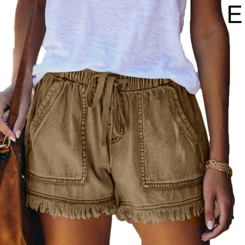Women's High Waisted Shorts Jeans Plus Size Denim Shorts