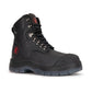 Men's Rockrooster Kensington Black 7 inch Zip-sided Steel Toe Leather Work