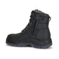 Men's Rockrooster Kensington Black 7 inch Zip-sided Steel Toe Leather Work