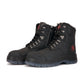 Men's Rockrooster Kensington Black 7 inch Zip-sided Steel Toe Leather Work