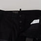 Dsquared² Black Mens Casual Zipper Cotton Jeans