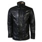Men's Tiberius Premium Lambskin Leather Coat with Fur