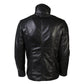 Men's Tiberius Premium Lambskin Leather Coat with Fur