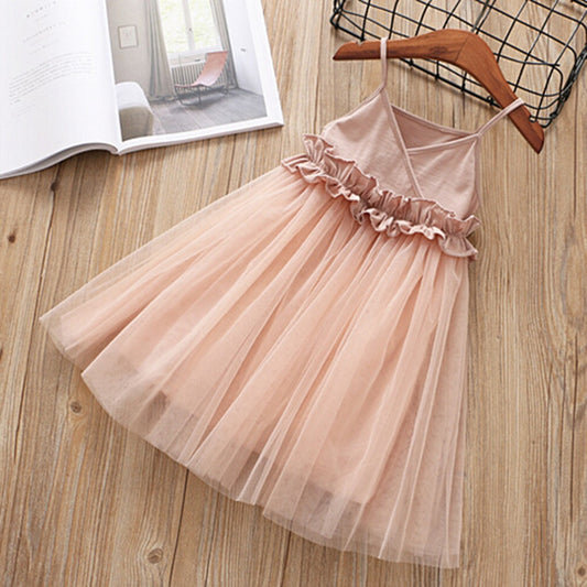 Cute Lace Dress for Baby Girls Pink Sweet